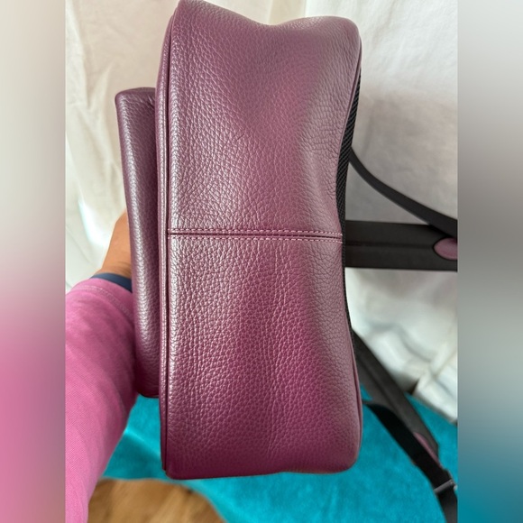 EUC Coach Court Backpack Pebbled Purple Leather 5666 EUC & Roomy! Hangtag & Card - Picture 11 of 12